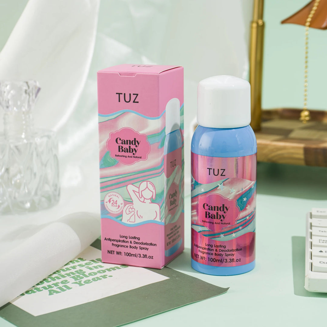 Long Lasting Antiperspiration & Deodorization Fragrance Body Spray Refresh Sweet Natural Floral Fruitly Fragrance 24 Hours 100ml