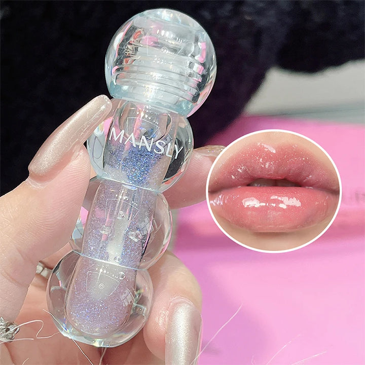Lip Set Plump Lip Oil long-lasting Moisturizing Lip Gloss Mirror Water natural Transparent No Sticky Gloss Pearl Lip Glaze