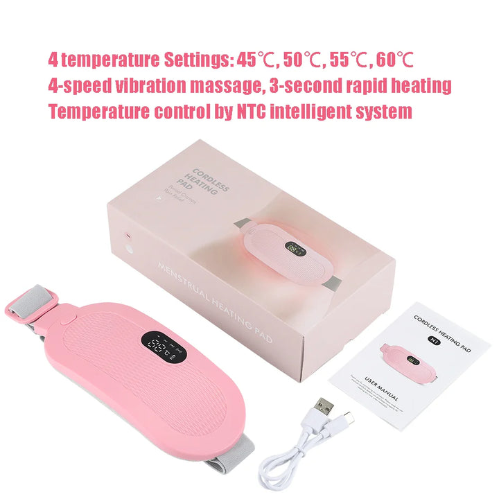 Menstrual Heating Pad Smart Warm Palace Belt for Relieving Waist Pain During Menstruation Heating Abdominal Waist Massage Tools
