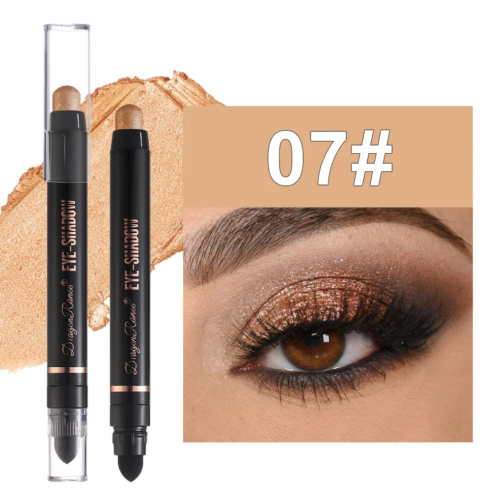 Eyeshadow Pen, Pearlescent Eyeshadow, Versatile, One-Touch Application, Non-Smudging, Waterproof Eyeshadow, High-Gloss, Delicate, Silky, Shimmering Liquid Eyeshadow