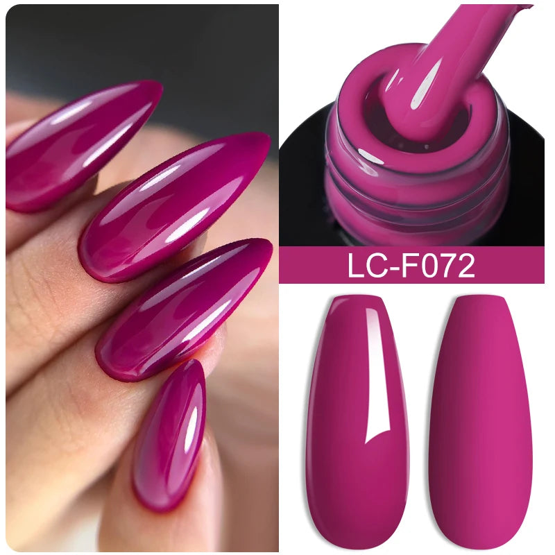 LILYCUTE 7ML Auroras Thermal Gel Nail Polish Nude Dark Purple Glitter Gradient Temperature Color Changing Nail Art Gel Varnishes