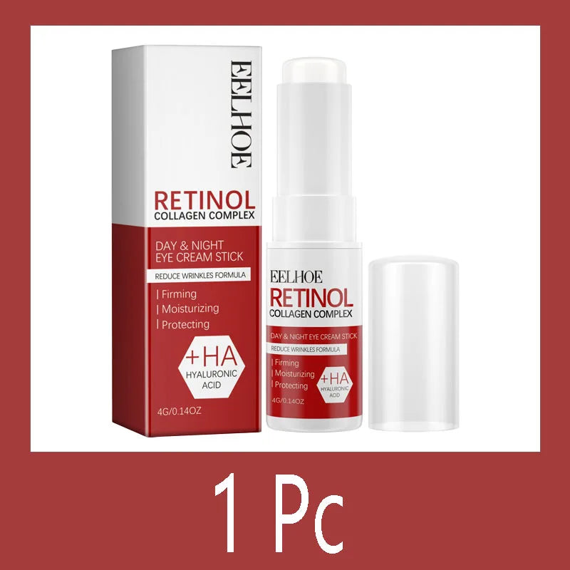 Retinol Eye Cream Collagen Multibalm Stick Reduce Wrinkles Eye Bag Hyaluronic Acid Anti Dark Circle Puffiness Eye Care Products