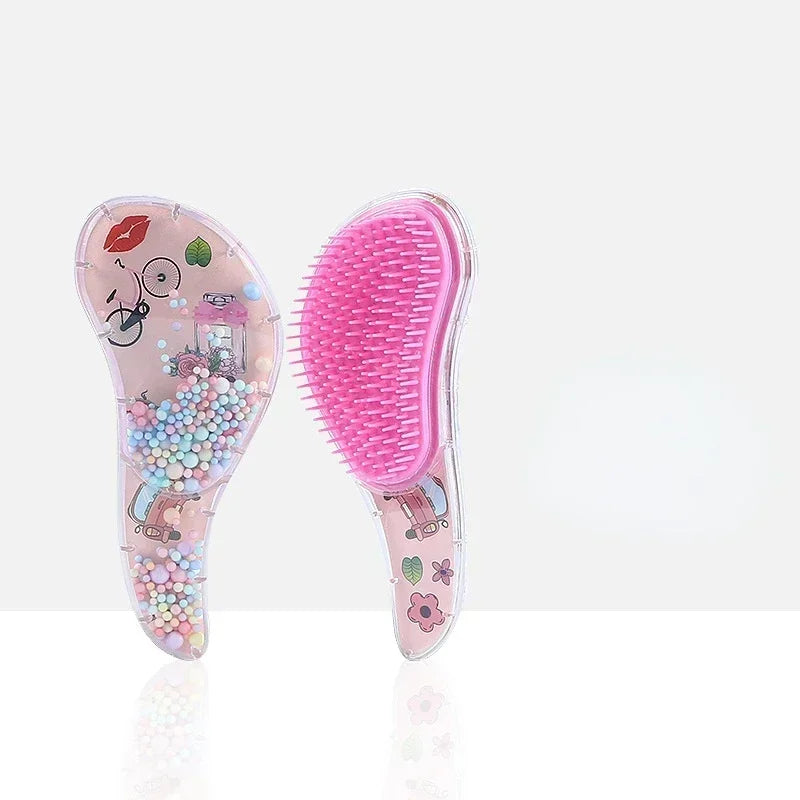 New Kids Star Magic Combs Anti-static Massage Unicorn Hair Brushes Tangle Detangle Shower Massage Hair Brush Comb
