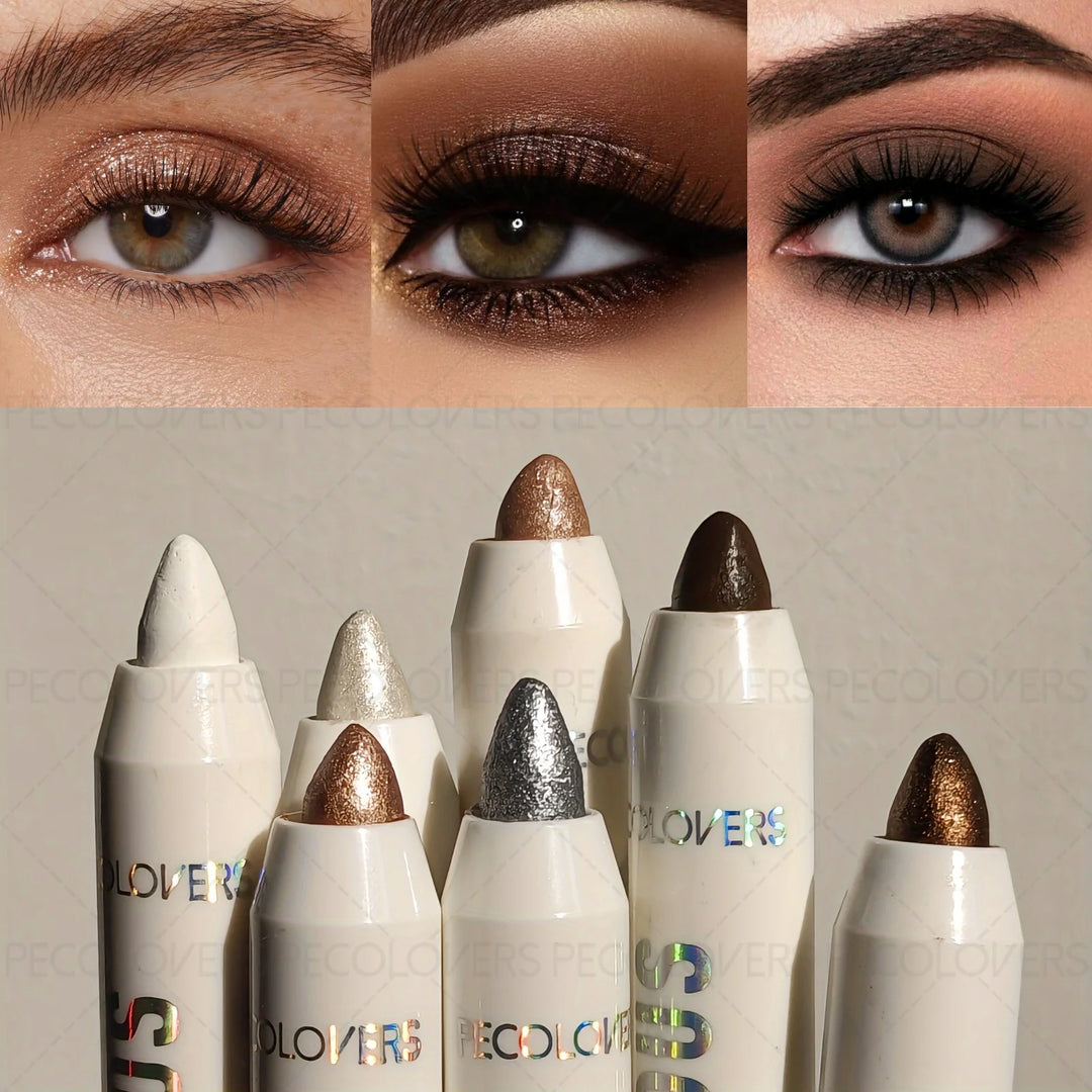 1PC Pearl Matte Waterproof Eyeshadow Pen, Highlighter, Smooth Application, Brown, Convenient, Ideal Christmas, Halloween Gift