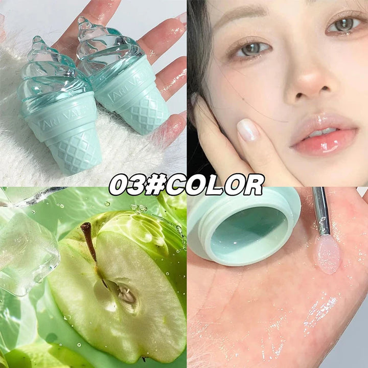 CACE icy lip balm moisturizing hydrating lip lines jelly lip glass lip gloss