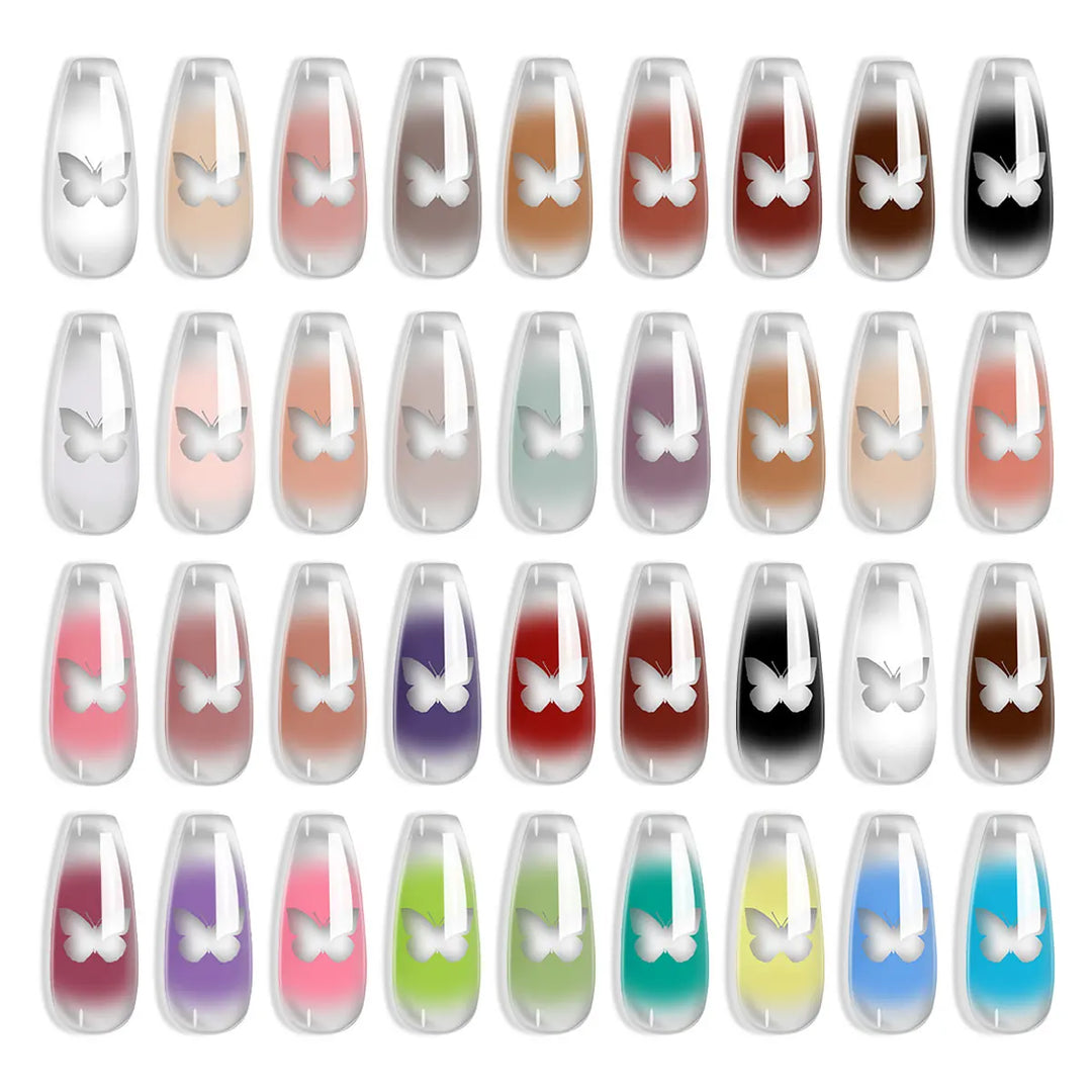 LIMEGIRL 9 Color Gradient Painting Gel Nail Art Gradient Color DIY Design Gel Quick Flower Paint Engraving Gel Nail Polish