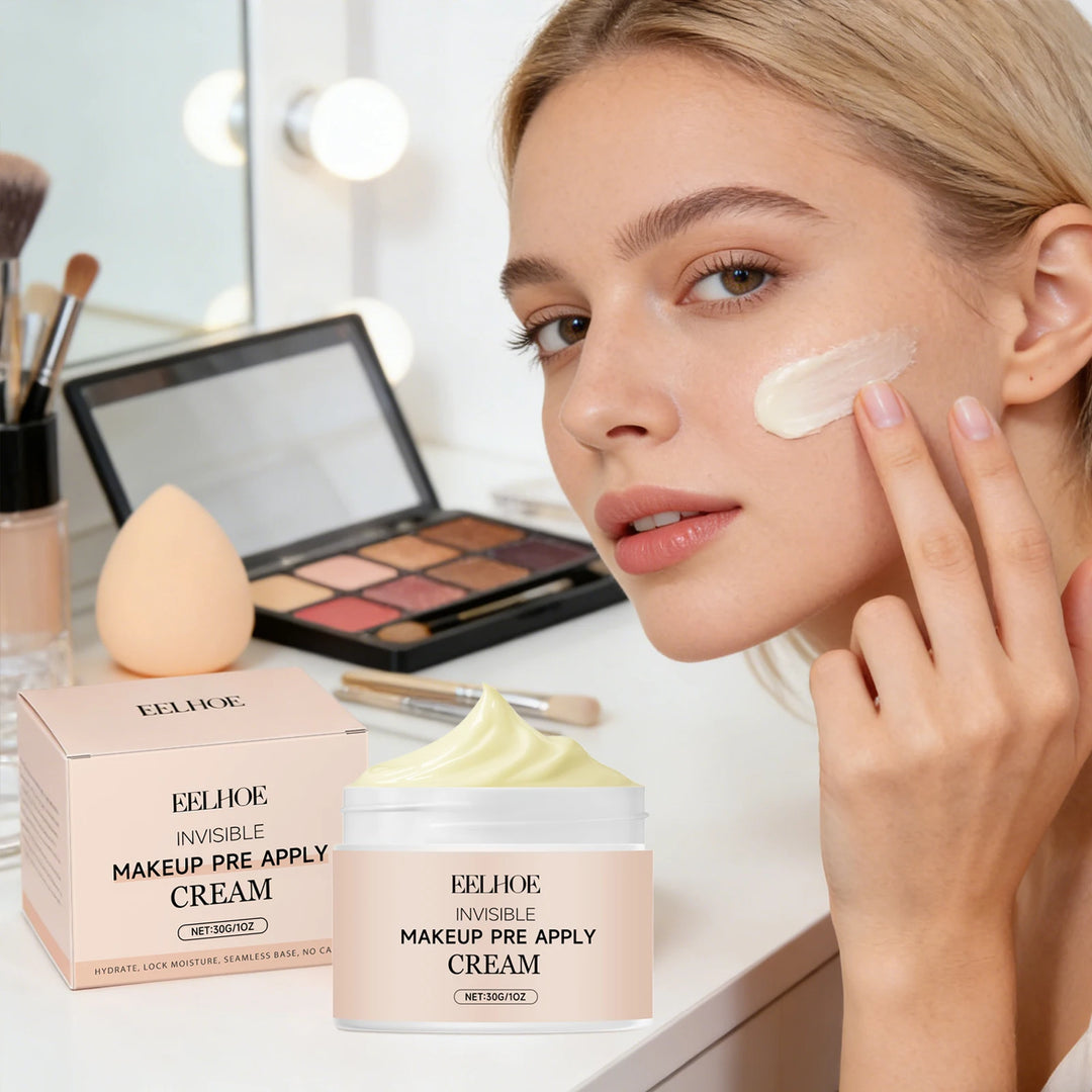 Pre Primer Invisible Makeup Waterproof Minimize Pore Brightening Skin Tone Natural Isolation Pre Apply Cream Primer Makeup 30g