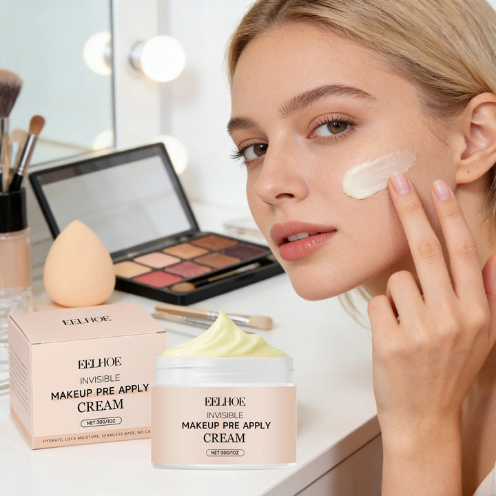 Pre Primer Invisible Makeup Waterproof Minimize Pore Brightening Skin Tone Natural Isolation Pre Apply Cream Primer Makeup 30g