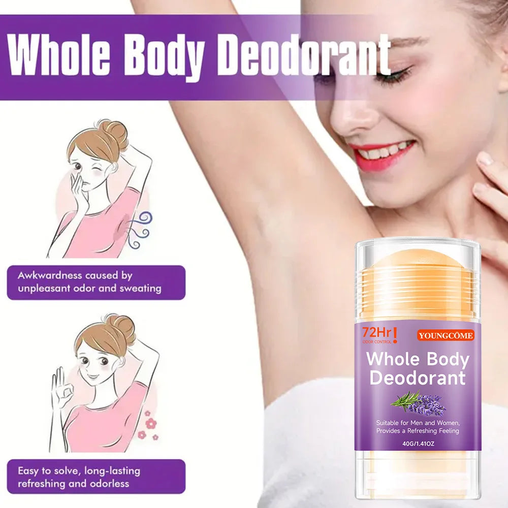 Whole Body Deodorant set Peach Deodorant Underarm Removal For Women Man Honey Peach Stick Deodorant Stick for Gym & Daily Use