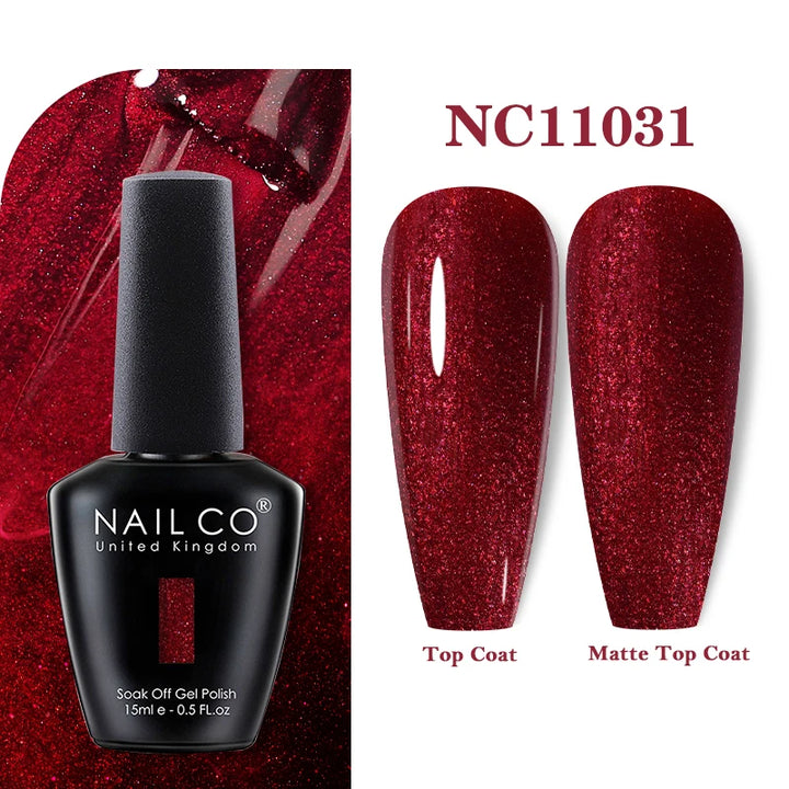 NAILCO 131Colors Vernis Semi Permanent UV Varnish Gel Nail Polish Nails Art Gel Manicure TOP BASE Varnish Hybrid