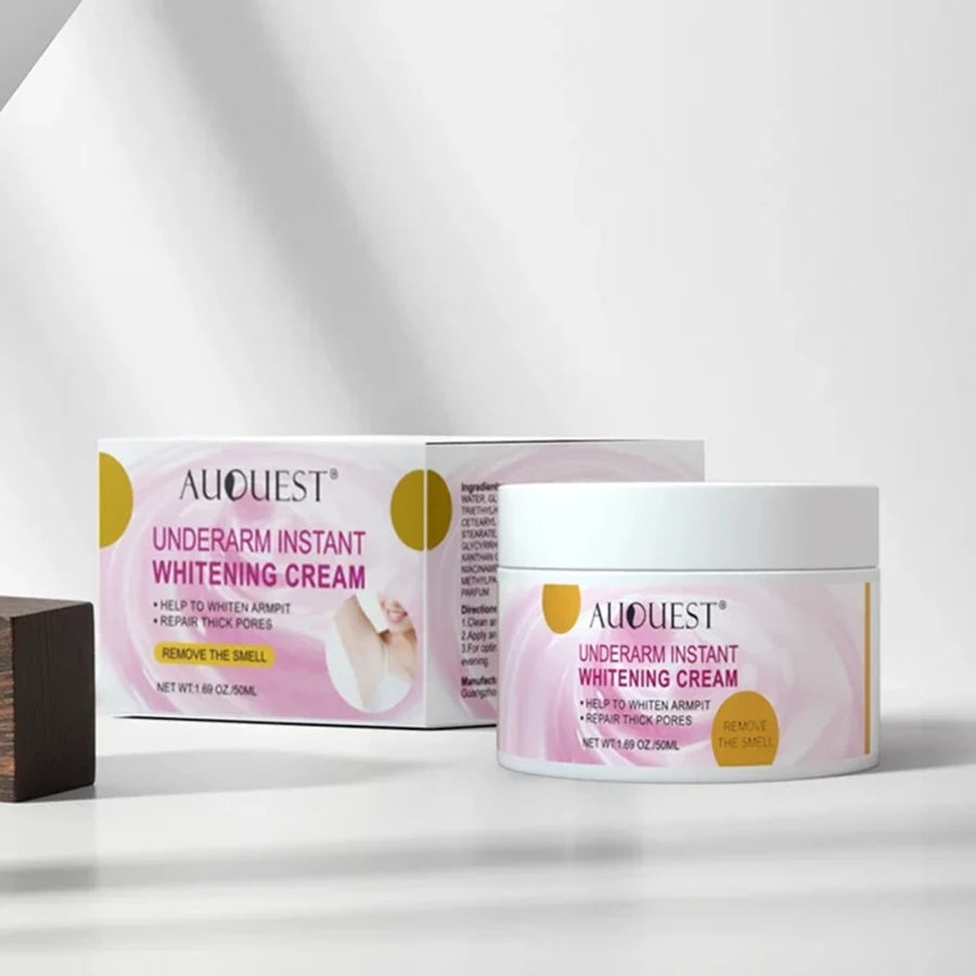 AUQUEST Skin Whitening Cream Underarm Armpit Knee Dark Spot Cream for Private Parts Skin Care Remove Melanin Beauty Health 50ml