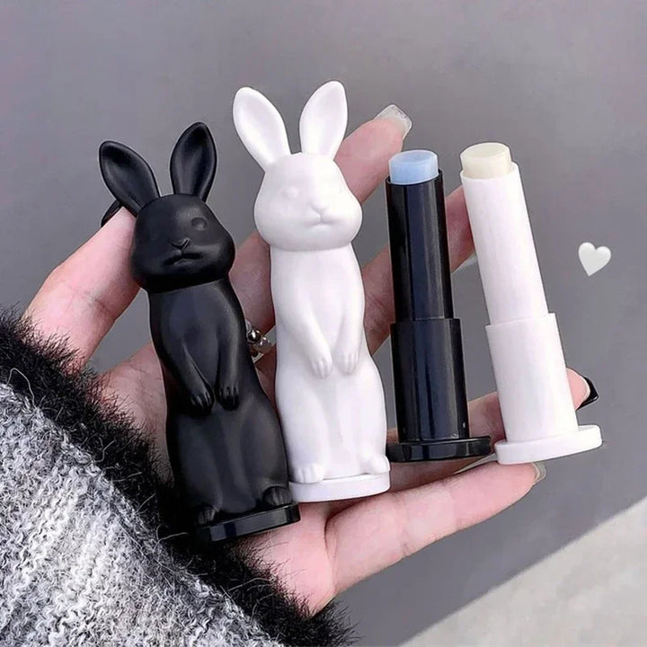 Rabbit Moisturizing Lip Balm Purple Rose Tint Crystal Jelly Colored Anti-chapped Lip Care Smoothens LipLines Base Clear Lipstick