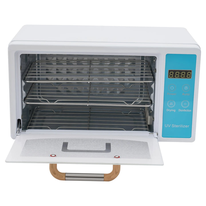 160W Nail Cleaner Drying Box Multi-Functional Sterilizer for Nail, Barber and Dental Tools 110V Black/White/Pink