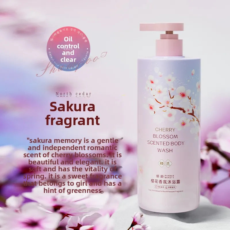 White Rose Red Rose Cherry Blossom Fragrance Body Wash 800ml Cleansing Oil Control Moisturizing Shower Gel