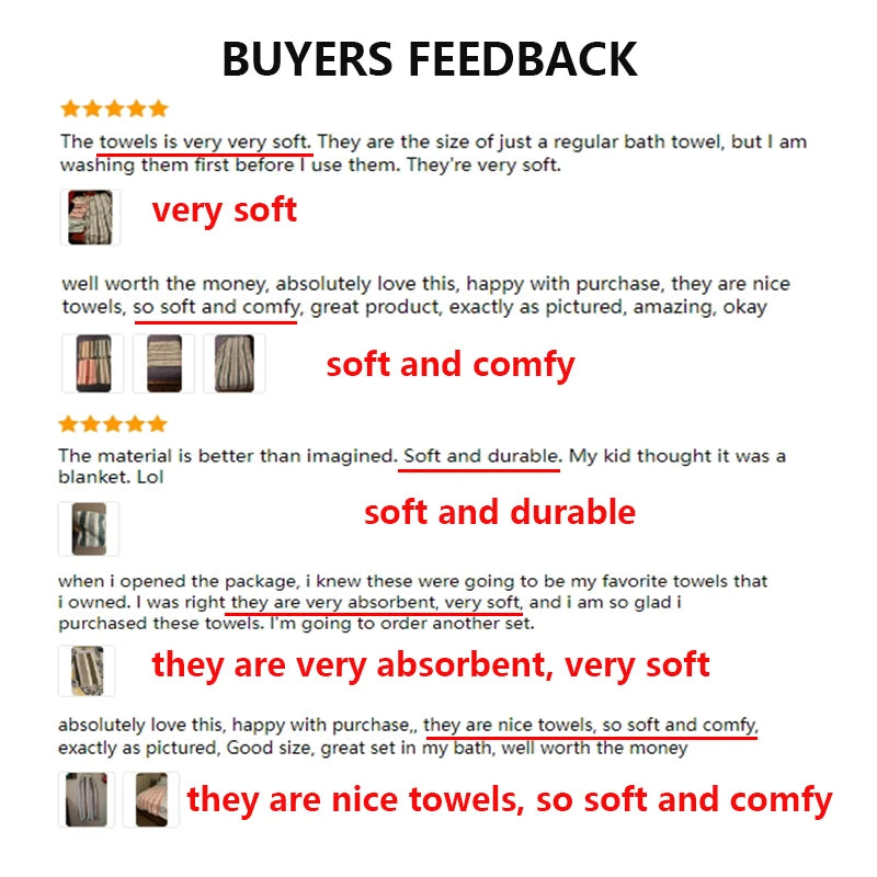 4pcs Striped Bath Towel Set Absorbent & Quick-drying Showering Towels Super Soft & Skin-friendly Bathing Towel For Home Bathroom