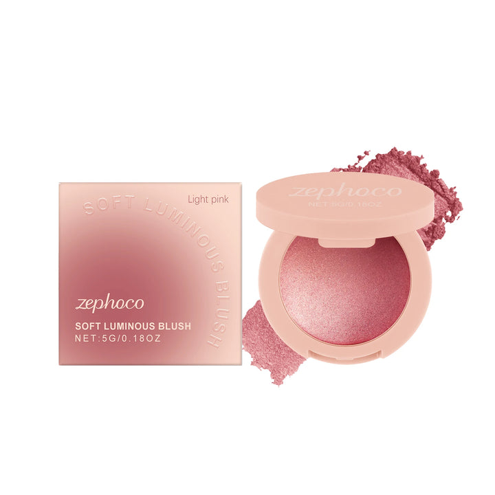 Pearl Blush with Soft Light Pink Powder Blush for a Natural Flush Radiant Finish Long Lasting Buildable Delicate Long Lasting