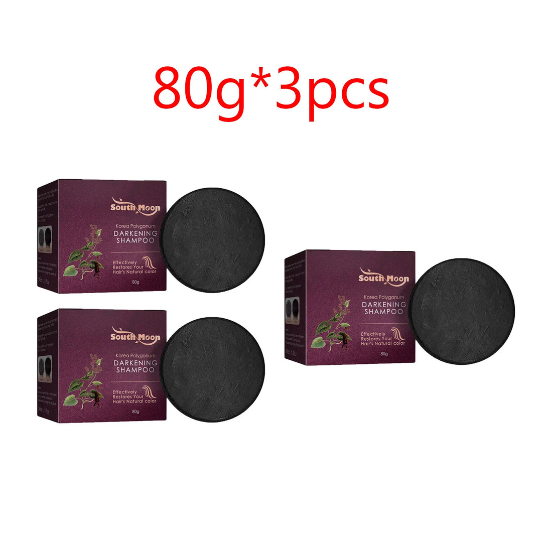 Polygonum Multiflorum Shampoo Soap Remove Dandruff Reduct Hair Loss Restore Natural Black Hair Strengthen Hair Roots Hair Care