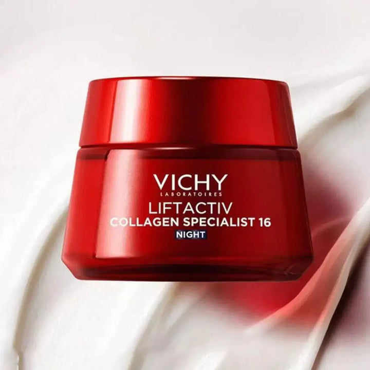 Vichy Collagen Night Cream & B3 Day Cream 50ml x2 Set Active Firming & Anti Aging Fades Dark Spots & Wrinkles For All Day Care