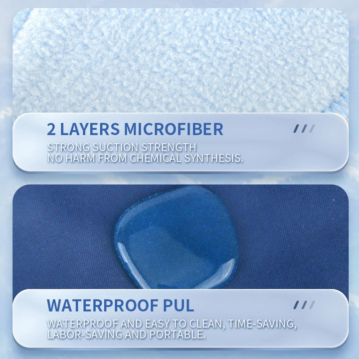 8pcs Reusable Soft Polar Fleece Sanitary Napkin Waterproof Washable Daily Pads Panty Liner for Maternity and The Elderly Leakage
