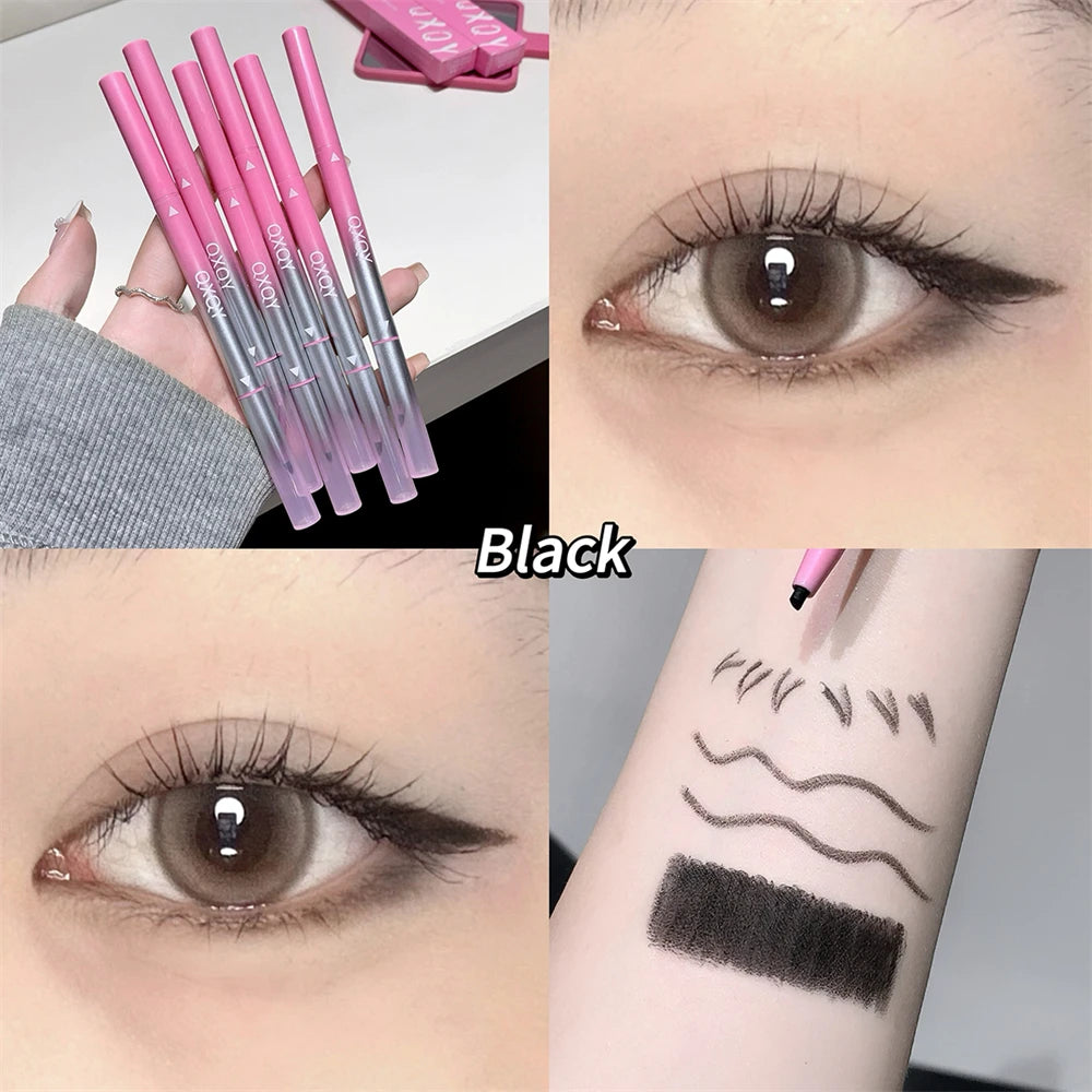 Punk Red Eyebrow & Eyeliner Gel 2 In 1 With Angled Brush Smudge-Proof Waterproof Creamy Smooth for Brows & Under Eye Makeup