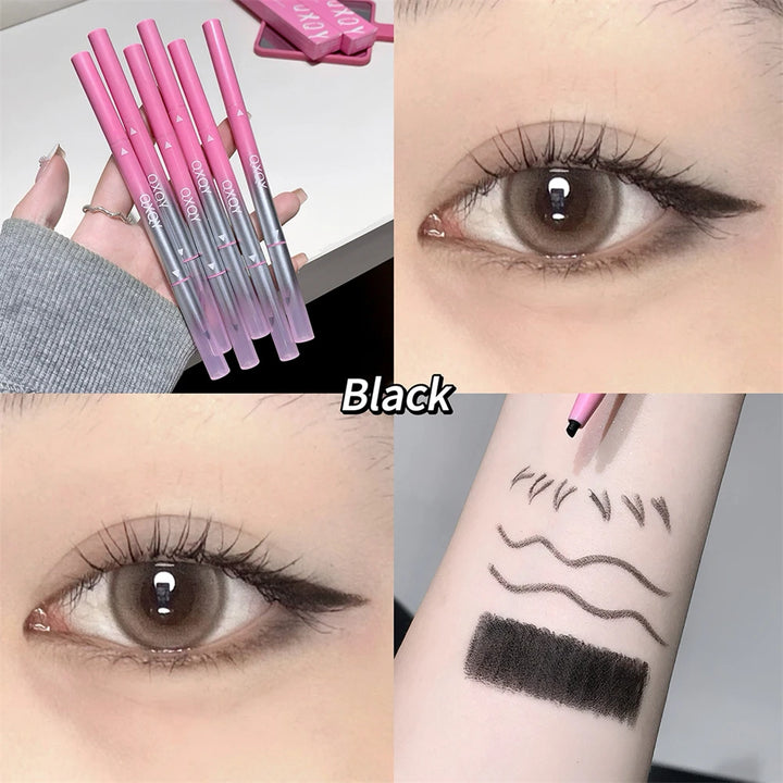 Punk Red Eyebrow & Eyeliner Gel 2 In 1 With Angled Brush Smudge-Proof Waterproof Creamy Smooth for Brows & Under Eye Makeup