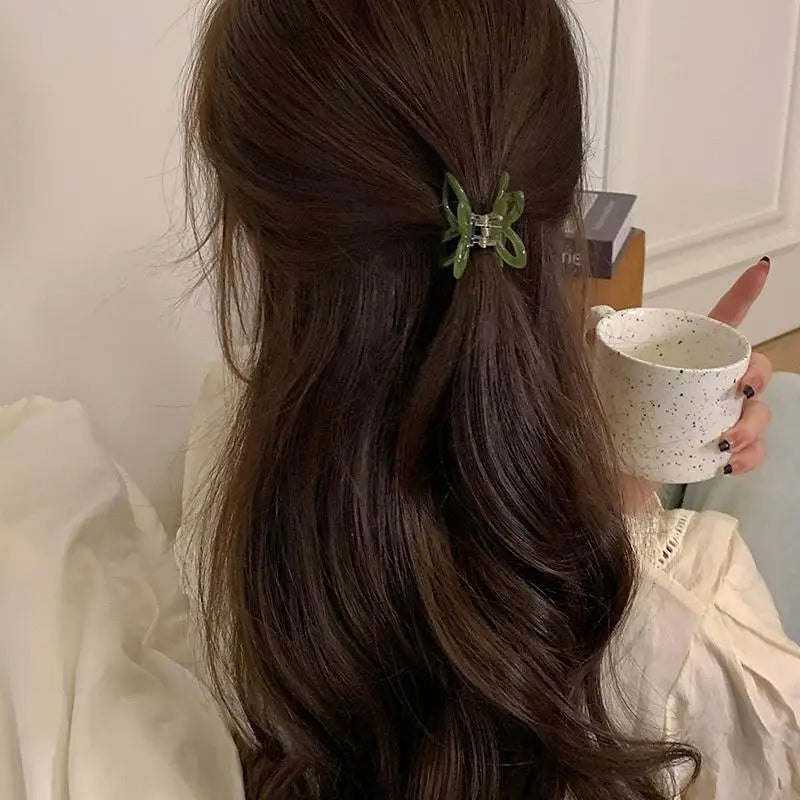 French Retro Butterfly Hair Accessories Back Of Hair Grasping Acetate Clips Hair Clips Crab Hair Clip Hair Clips For Women