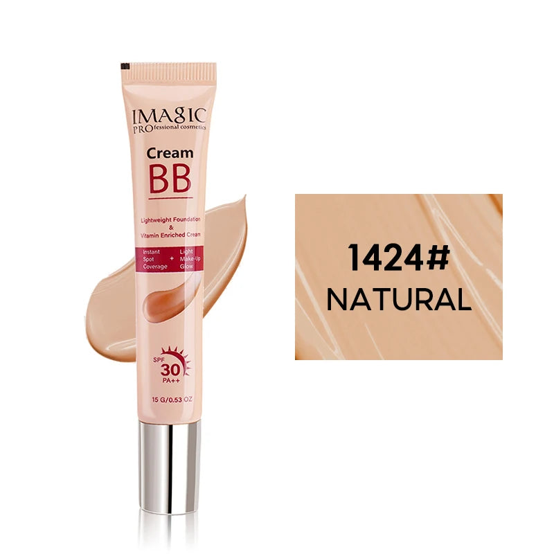 IMAGIC Lightweight Foundation BB Cream Sunscreen Smooth Coverage SPF30 PA++ Long Lasting Light Makeup Glow FA-142 15g