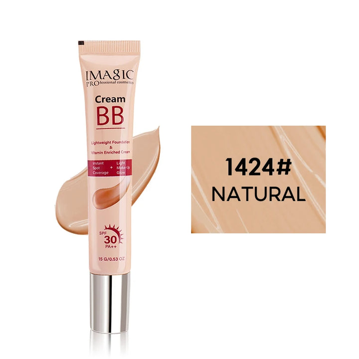 IMAGIC Lightweight Foundation BB Cream Sunscreen Smooth Coverage SPF30 PA++ Long Lasting Light Makeup Glow FA-142 15g