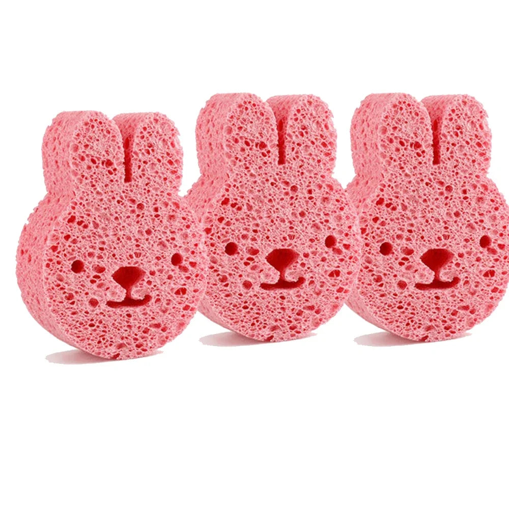 Children's Bath Sponge Sponges Body Wash Bathing Cute Frosted Wood Pulp Baby Shower Wood Pulp Cellulose Scrubber for Tools Bath