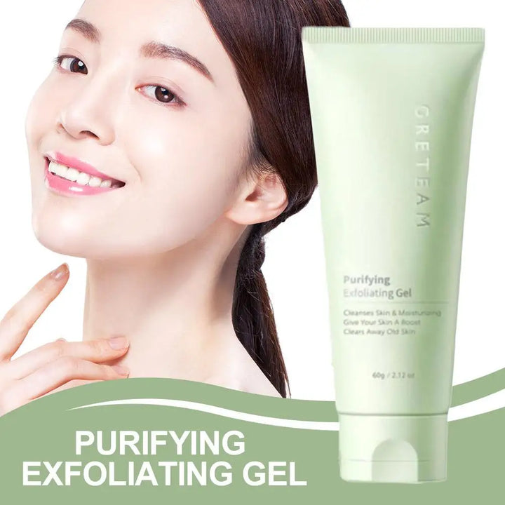 Purifying Exfoliating Gel - Moisturizing Cleanser for Gentle Skin Exfoliation - Exfoliating Face Scrub for Skin Care 60g 1/2pcs