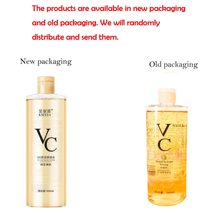 Vitamin C Toner Moisturizing and Refreshing Preventing Dry Skin Changing Hair Glossing Repairing Skin Non irritating 500ml