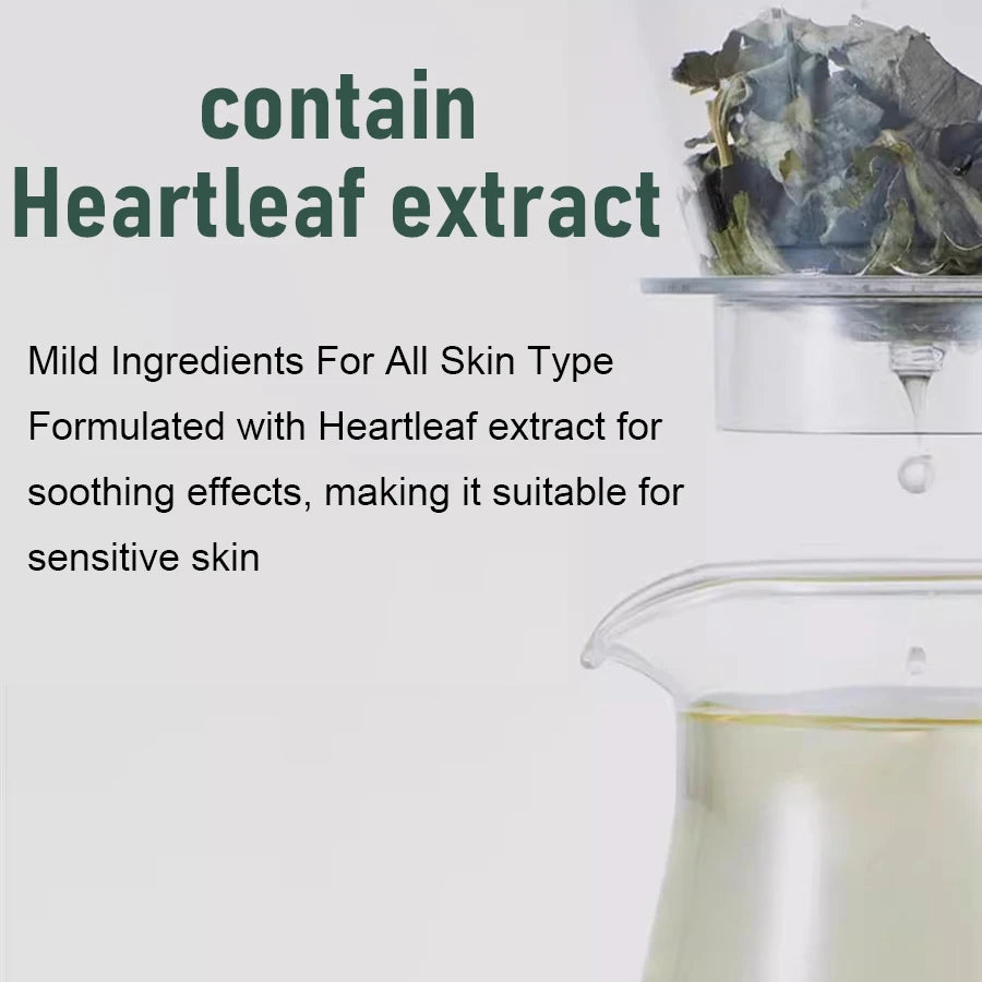 Heartleaf Pore Control Cleansing Oil Facial Makeup Remover Moisturizing, Face Cleansing Impurities, Moisturizing Skin