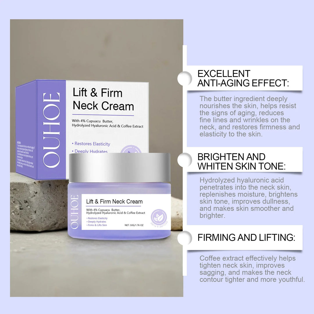 Tighten Lift Neck Cream Firming Reduce Fine Lines Brightening Nourish Smoothing Lasting Moisturize Neck Rejuvenation Care Lotion