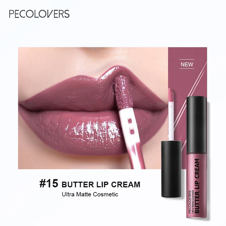 1PC Waterproof Liquid Lipstick 21 Color Vitamin E Makeup Sets Lip Glosses Lip Plumpers