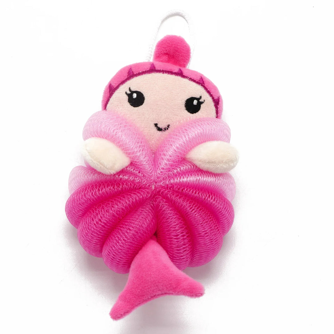 Kawaii Baby Body Bath Ball Mermaid Kids Body Brush Soft Skin-friendly Children Bath Flower Bathroom Accessories