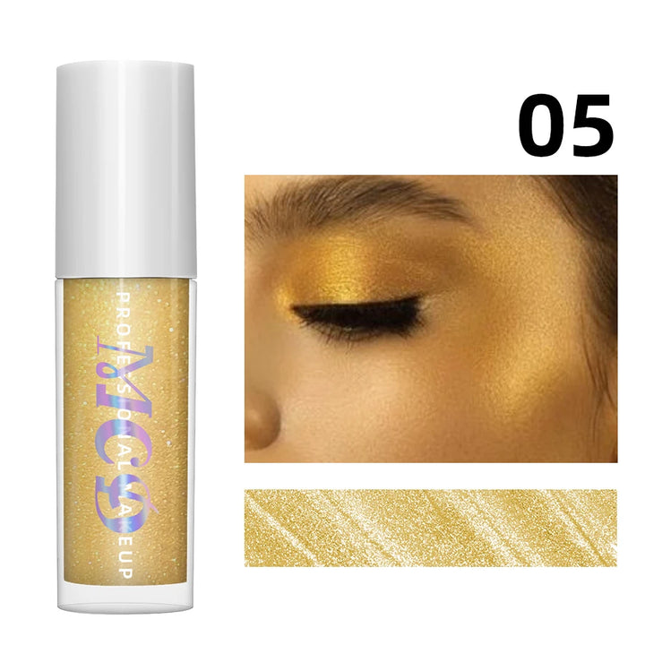 7-Color Diamond Liquid Highlighter Spray Waterproof High Gloss Glitter Body Bronzer Face Contour Makeup for Women Cosmetics