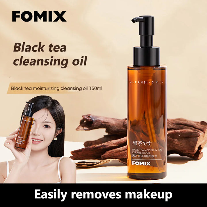 FOMIX Black Tea Moisturizing Cleansing Oil Moisturizing Dry Skin Without Drying Deep Cleansing Facial Makeup Remover