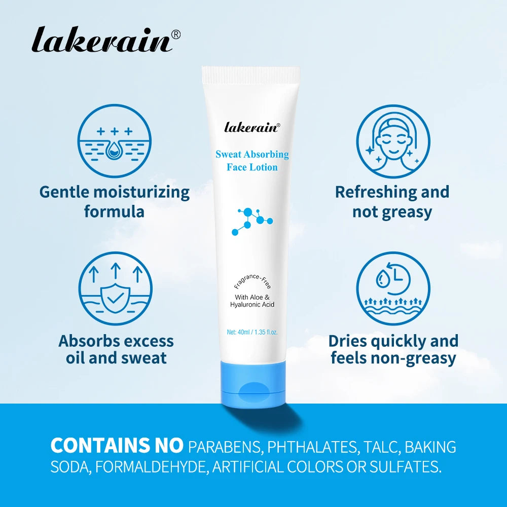 Lakerain Face Makeup Lotion Isolation Pore Oil Control Sweat absorption Long Lasting Nourish Matte-finish Formula Primer Cream