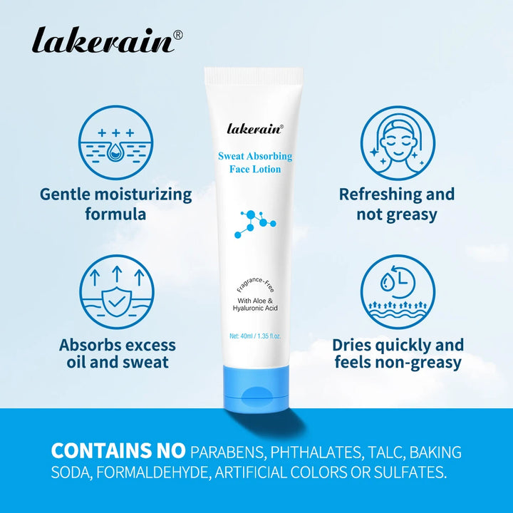 Lakerain Face Makeup Lotion Isolation Pore Oil Control Sweat absorption Long Lasting Nourish Matte-finish Formula Primer Cream