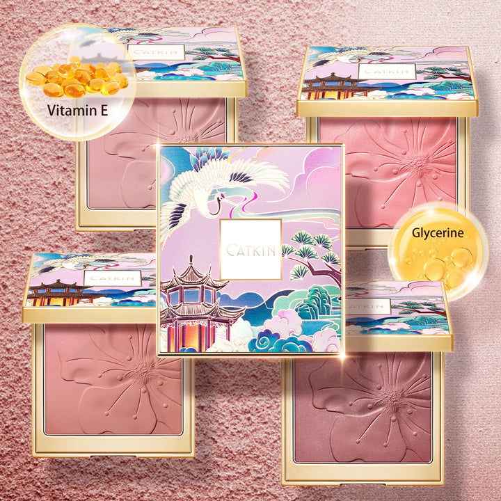 CATKIN Eternal Love Rosy Cranes Blush Drunk In Flower Long-lasting Natural Blush