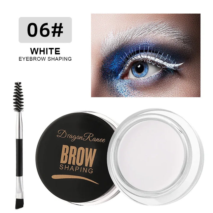 Dragon Ranee 6color Wild Eyebrow Styling Eyebrow Cream Styling Eyebrow Gel Soap Wax White Eyebrow Cream