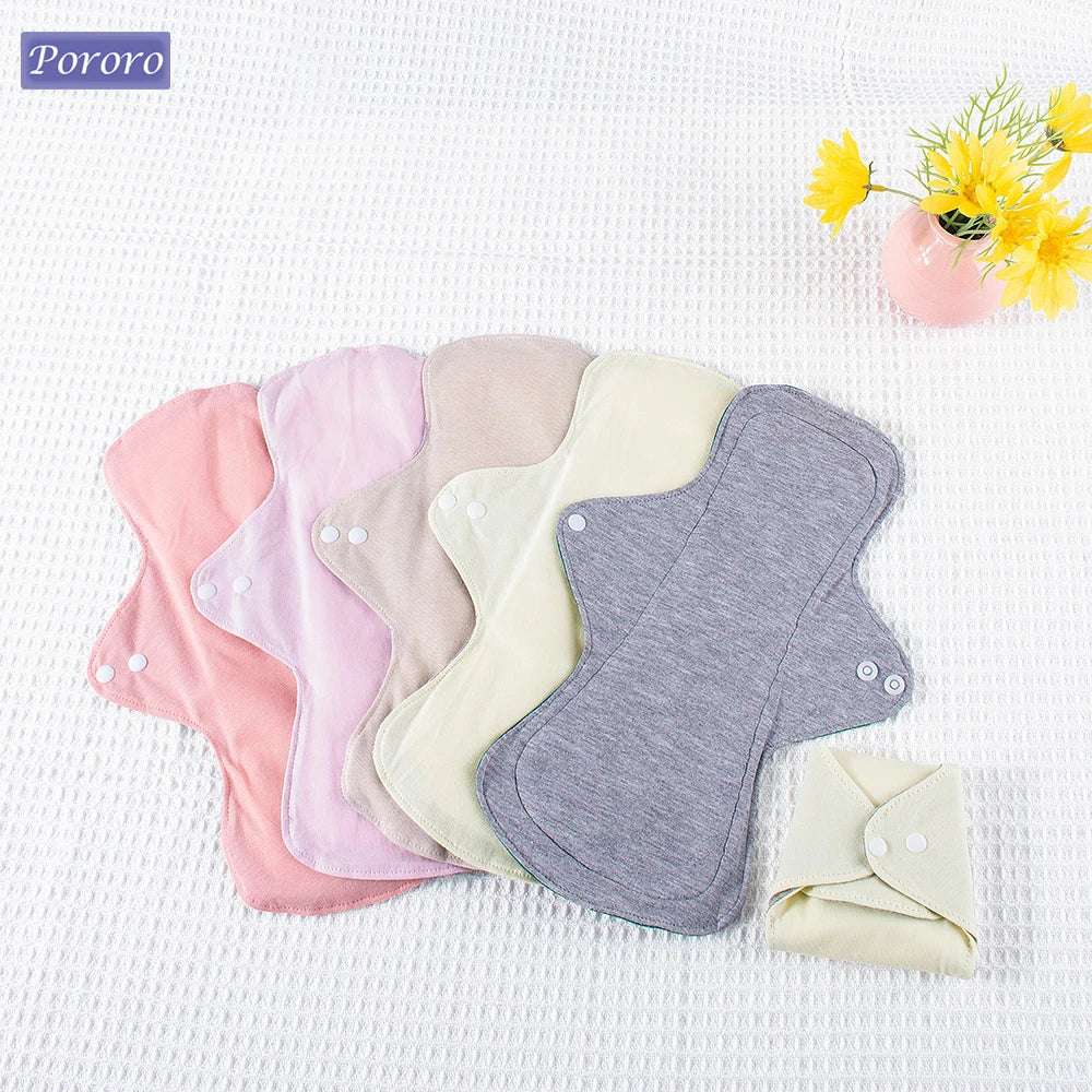 5PCS Breathable Cotton Sanitary Pads Daily Underwear Panty Liners Washable Reusable Comfortable Maternity Pads for Women