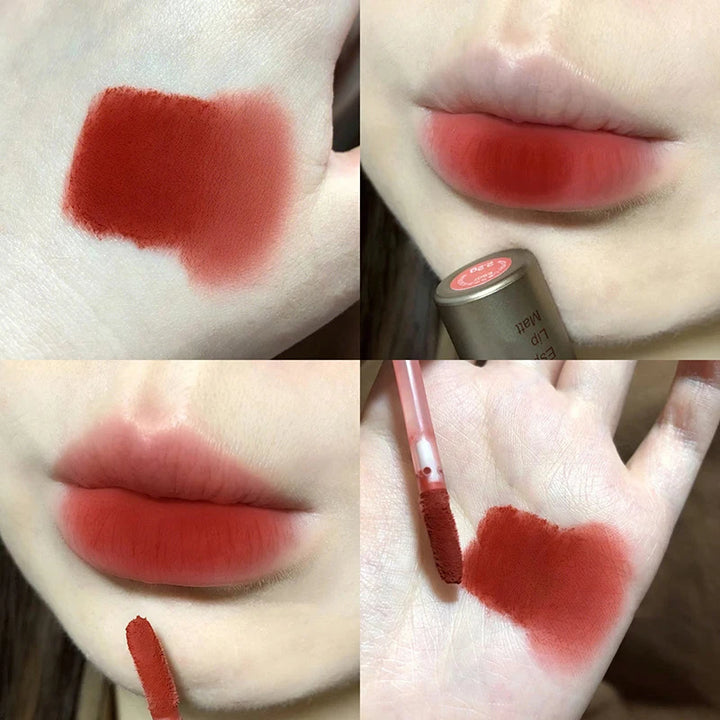 Single Velvet Matte Mist Lip Gloss,Waterproof Non-Stick Cup Lip Glaze Smudge Proof Not Fade Liquid Lipstick