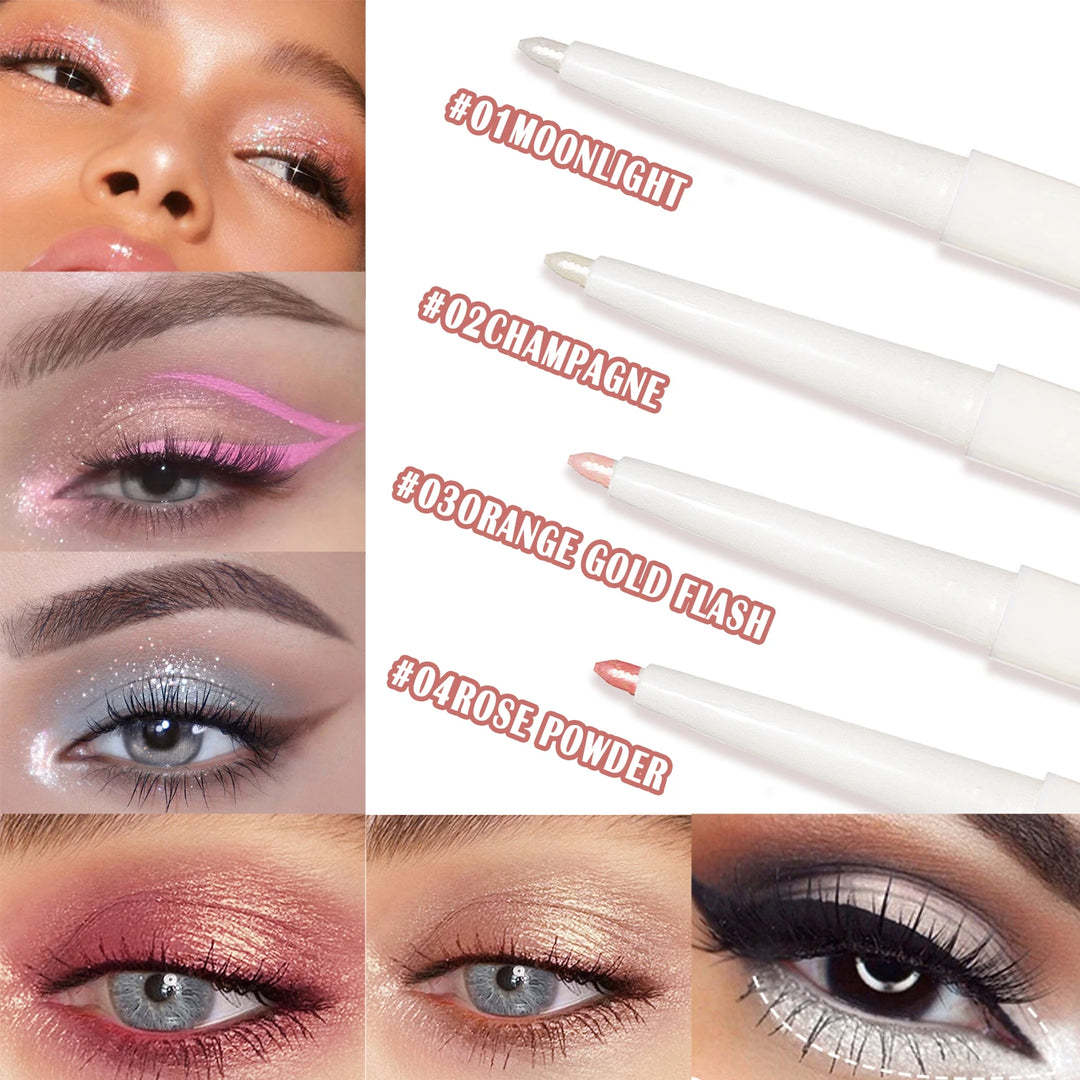 HISYI Two-In-One Lying Silkworm Pen Brightens down Waterproof Sweat-Proof Non-Smudge High-Light 3D Liquid Eyeliner Pen