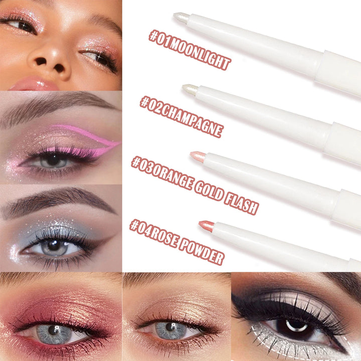 HISYI Two-In-One Lying Silkworm Pen Brightens down Waterproof Sweat-Proof Non-Smudge High-Light 3D Liquid Eyeliner Pen