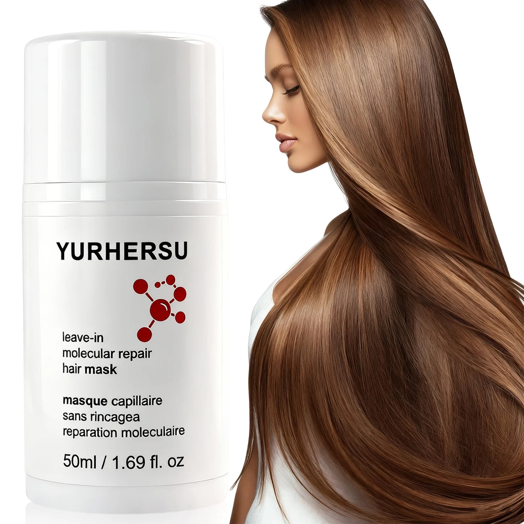 Molecular Repair Leave-In Hair Mask Keratin Peptide Reconnect Hair Bonds Strength Elasticity For Bleached Color Treated Hair