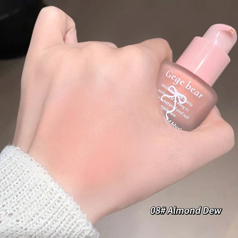 Gege Bear Light Blush Liquid Moisturizing Mirror Vitality Moisturizing Whitening Brightening Natural Rouge
