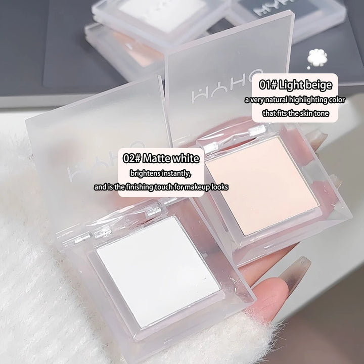 Single Color Matte Eyeshadow Palette, Base Primer Highlighter Smoky Eye Shadow, Face Contour Brightening Makeup Cosmetics