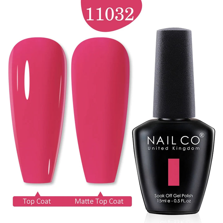 NAILCO Red Colors Series 15ML Nail Gel Polish Nail Supplies Semi Permanent For Nail Art Manicure Soak Off LED UV Hybrid Varnish