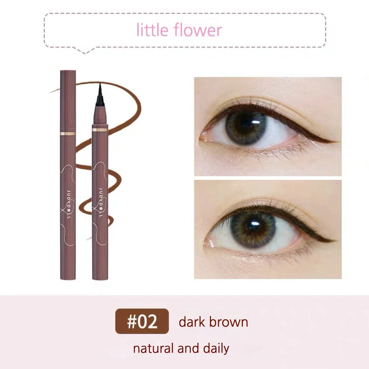 JUDYDOLL Ultra-fine Liquid Eyeliner Skinny Curved Brushwork Long lasting Waterproof Anti Shake Fast Drying Slim Enlarged Eyes